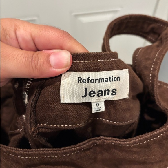 Reformation Davies Bustier Denim Mini Dress - Picture 5 of 5